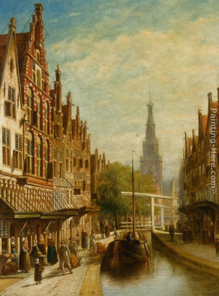 Pieter Gerard Vertin A View of Alkmaar